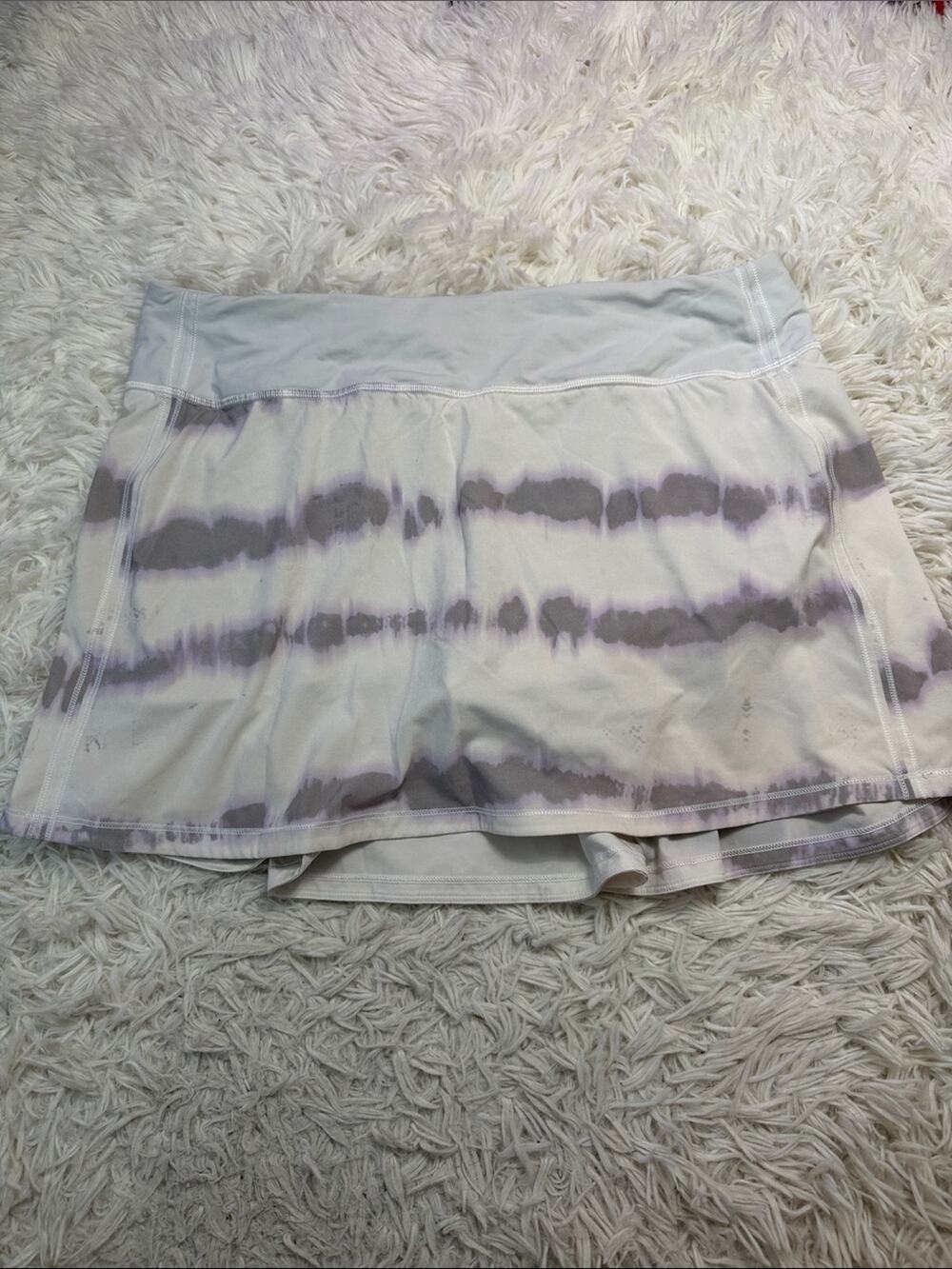 Lululemon Pace Rival Mid-Rise Skirt *Long Transverse Lilac Multi